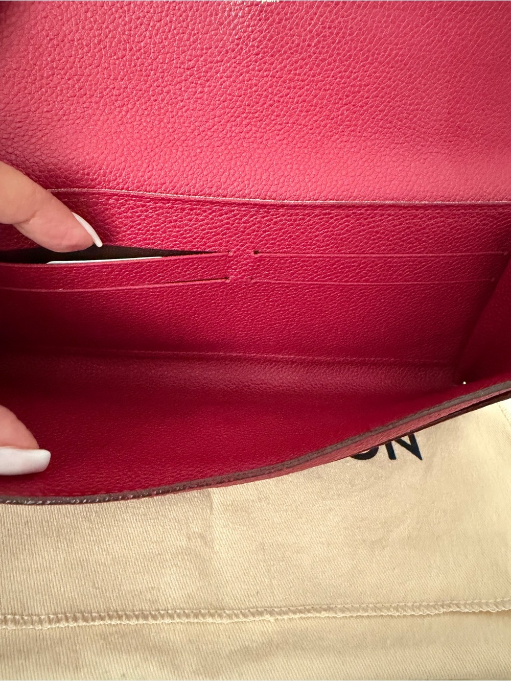 Louis Vuitton Burgundy Empriente Monogram Envelope Wallet - Picture 5 of 8